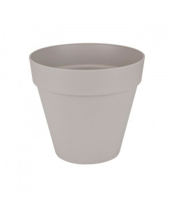 ELHO Pot de fleur rond  20 cm  Gris chaud