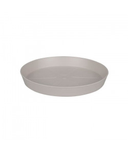 ELHO Soucoupe ronde pour pot de fleur  Ř24 cm  Gris chaud