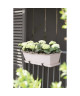 ELHO Pot de fleur balconniere  L50 cm  Gris chaud