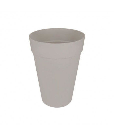 ELHO Pot de fleur haut Loft Urban rond  Ř 35 x H 46 cm  Gris chaud