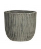 MICA Cache pot rond intérieur Norman gris  22 xŘ25 cm