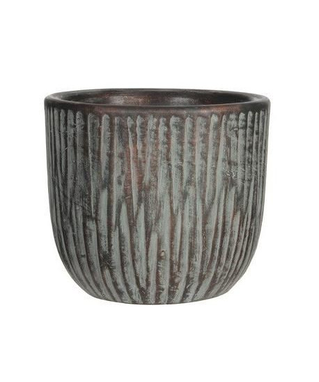 MICA Cache pot rond intérieur Norman  Vert clair  22 xŘ24,5 cm