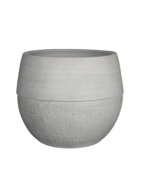 MICA Cache pot rond Joe  Blanc  28,5 xŘ32 cm