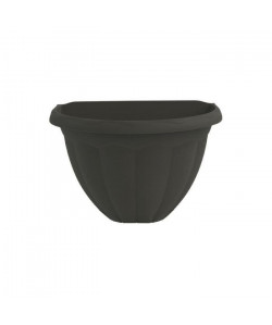 PLASTIKEN Pot demi cercle 30 cm soucoupe intégrée  Anthracite