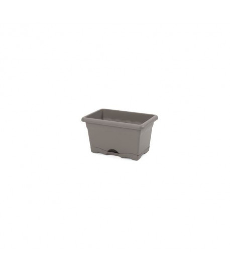 PLASTIKEN Jardiniere rectangulaire 30 x 20 Cm  Plateau Collection TERRA  Taupe