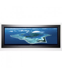 FINDERS Image encadrée Bora Bora French Polynesia 40x102 cm Turquoise