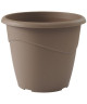 EDA Pot de fleur rond non percé Marina  Ř 35 x H 29,5 cm  16 L  Taupe