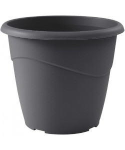 EDA Pot de fleur rond non percé Marina  Ř 35 x H 29,5 cm  16 L  Gris