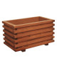 Jardiniere Torino double  34 x 59 x 33 cm  Teck