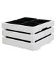 Jardiniere pour 4 pots  43 x 43 x 26 cm  Blanc