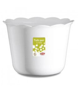 STEFANPLAST Cachepot Tulli pan  20 x H 22 cm  9,5 L  Blanc