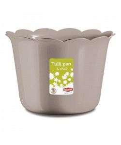 STEFANPLAST Cachepot Tulli pan  20 x H 22 cm  9,5 L  Taupe clair