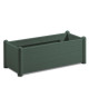 STEFANPLAST Bac a fleurs rectangulaire  Finition en bois  100x43xH35cm  80L  Vert foncé