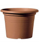 DEROMA Pot de fleur rond Farnese  Ř 60 x H 41,8 cm  69 L  Terre rouge