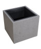 Cachepot en fibre de ciment  37x37x34cm  Gris