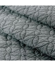 COTE DECO Couvrelit Microfibre lavée MOJI 150x150 cm  Gris anthracite