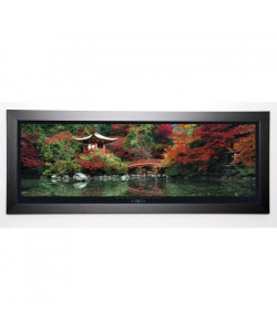 FUKUSHIMA Image encadrée Daigo Shrine Kyoto Japan 40x102 cm Vert