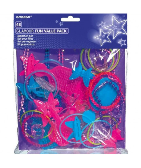 AMSCAN Jouets Glamour assortis  48 Pieces