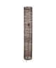 EXOTICO Lampadaire tressage fil chocolat cylindre  H 110cm  Ř 18 cm