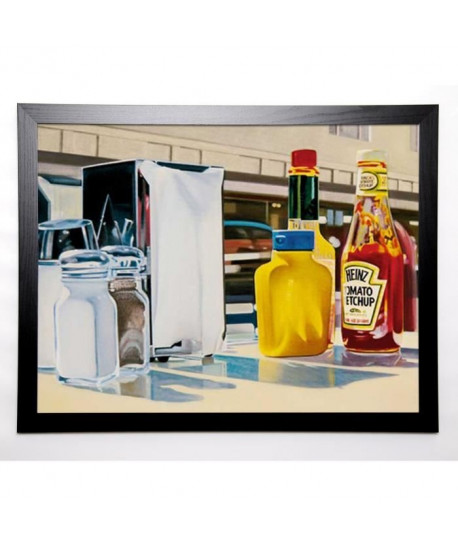 GALLI Image encadrée The Diner 67x87 cm Multicolore