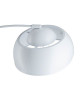 Lampadaire arc métal réflecteur E27 60W base diametre 30 cm blanc