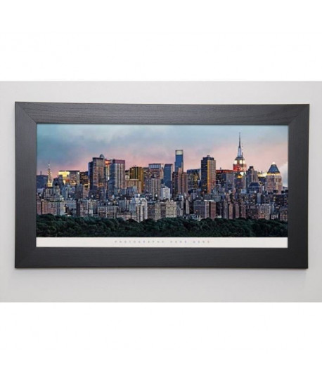 GANS Image encadrée New York Skyline 29,7x57 cm Multicolore