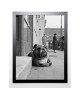 GAY Image encadrée Lazy Bulldog at Camden Town 67x87 cm Gris