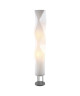 PSYK lampadaire en métal et PVC vague  Hauteur 130 cm