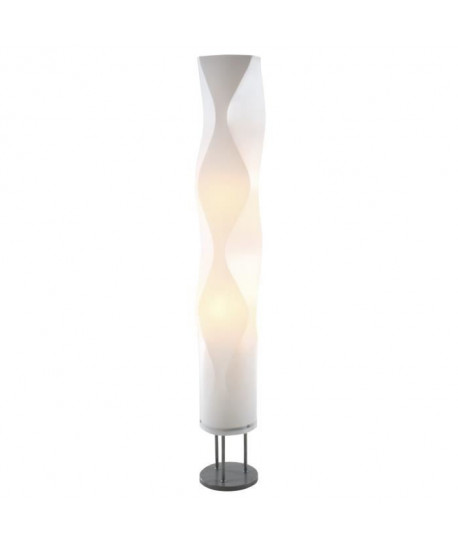 PSYK lampadaire en métal et PVC vague  Hauteur 130 cm
