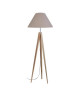 IDUN Trépied de lampadaire en bois massif pour lampadaire 50x163 cm naturel