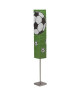 BRILLIANT Lampadaire papier enfant Soccer motif football hauteur 145 cm E14 40W vert, noir et blanc