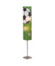 BRILLIANT Lampadaire papier enfant Soccer motif football hauteur 145 cm E14 40W vert, noir et blanc