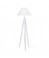 Trépied de lampadaire en bois massif pour lampadaire Idun 50x163 cm cérusé blanc