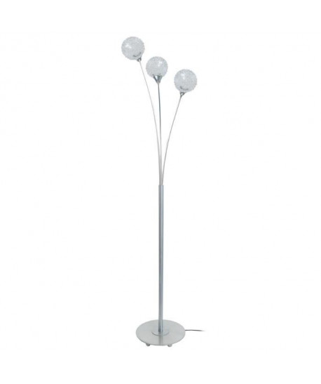 ACTUELLE Lampadaire 3 boules fil aluminium 165 cm