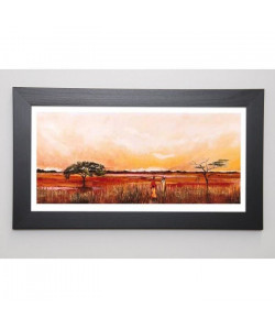 GERARD Image encadrée Bhundu Landscape III 29,7x57 cm Orange