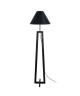 VILI Lampadaire avec abatjour empire Ř40 x H135 cm noir