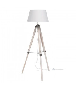 Lampadaire a poser Nature E27 40 W Blanc