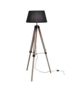 Lampadaire a poser Nature E27 40 W Noir