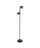 Lampadaire multilumiere a 2 lumieres 160 cm E14 15W noir