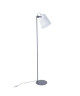 JUSTIN Lampadaire 145 cm E27 60W blanc et anthracite