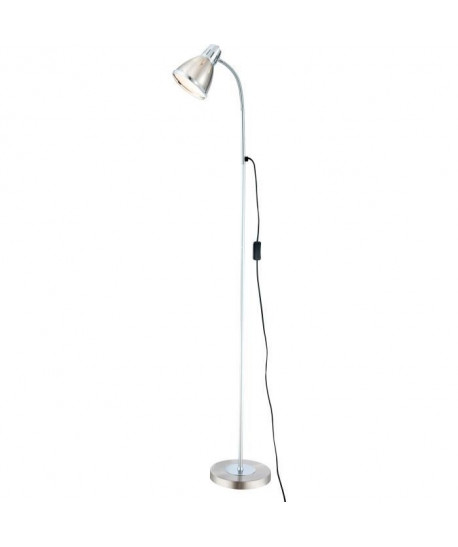 GLOBO LIGHTING Lampadaire avec Interrupteur  Ř 42 x H 151 cm  Nickel chromé mat