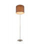 GLOBO LIGHTING Lampadaire mat  Tissu marron  Interrupteur  Ř 40 x H 160 cm  60W