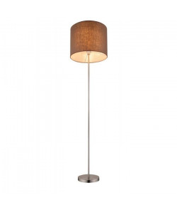 GLOBO LIGHTING Lampadaire mat  Tissu marron  Interrupteur  Ř 40 x H 160 cm  60W