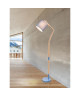 GLOBO LIGHTING Lampadaire métal bleu  H 160 cm   Abatjour bleu