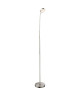 Lampadaire LED en nickel mat 156x20x62cm