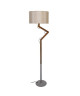 GERI Pied de lampadaire en bois massif noyer  Ř157 x H 135 cm