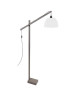 PILORI Pied de lampadaire plexi en bois hetre massif naturel  H 142 cm