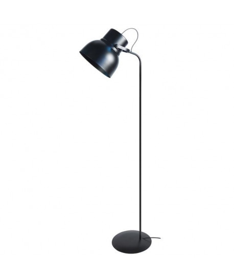 Lampadaire Cloche E27 23 W 150 cm Noir satiné