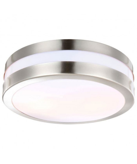 GLOBO LIGHTING Plafonnier extérieur inox  Plastique opal