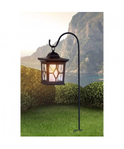 Globo Lighting Lanterne solaire noir  Plastique noir  Plastique translucide  IP44